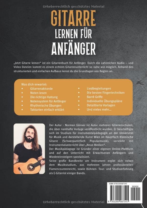Gitarre Lernen für Anfänger - Das Gitarrenbuch für Erwachsene inkl. QR-Codes mit über 100 Video- und