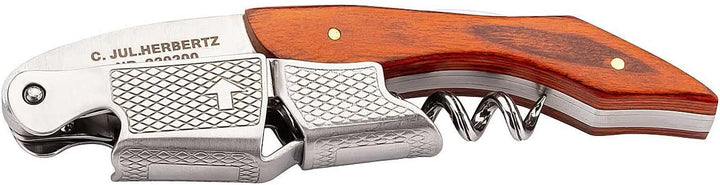 Herbertz, Sommelier-Messer, Kellnermesser, Länge Folienschneider: 3.8 cm, 220200, Korkenzieher, Kaps