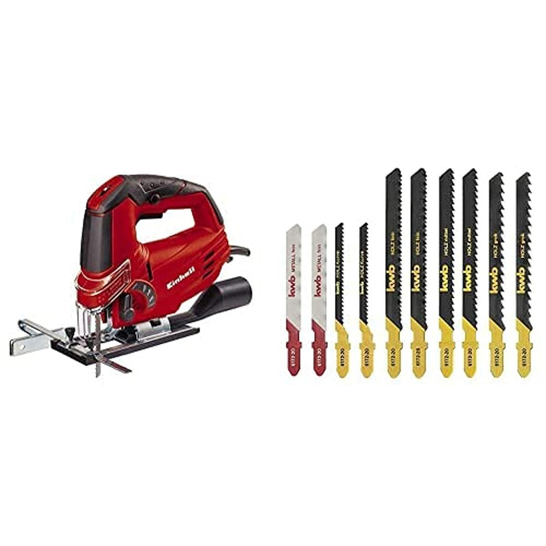 Einhell Stichsäge TC-JS 85 (620 W, max. 85 mm, 45° Schrägschnitt, Hubzahlregelung, 4-Stufen Pendelhu