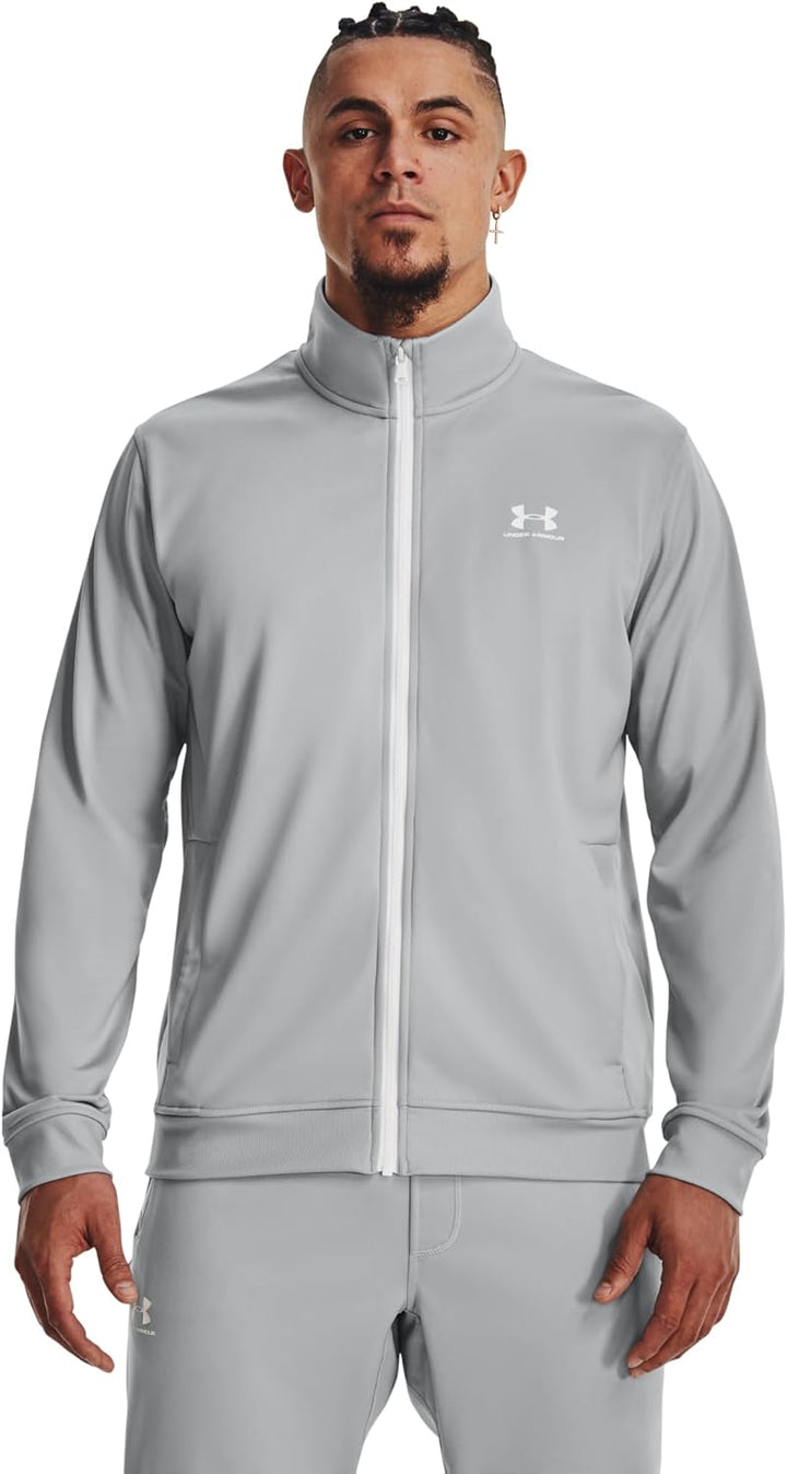 Under Armour Herren Sportstyle Tricot Jacke Sweatshirt XS Modgrau/weiss, XS Modgrau/weiss