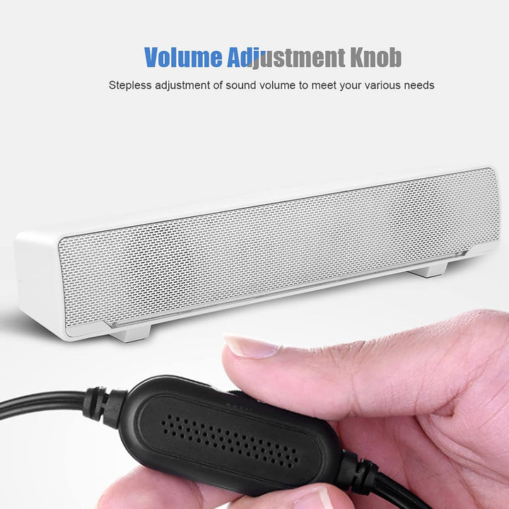 Kabelgebundener Lautsprecher, USB-Kabelgebundener Stereo-Soundbar-Musik-Player, Bass-Surround-Soundb