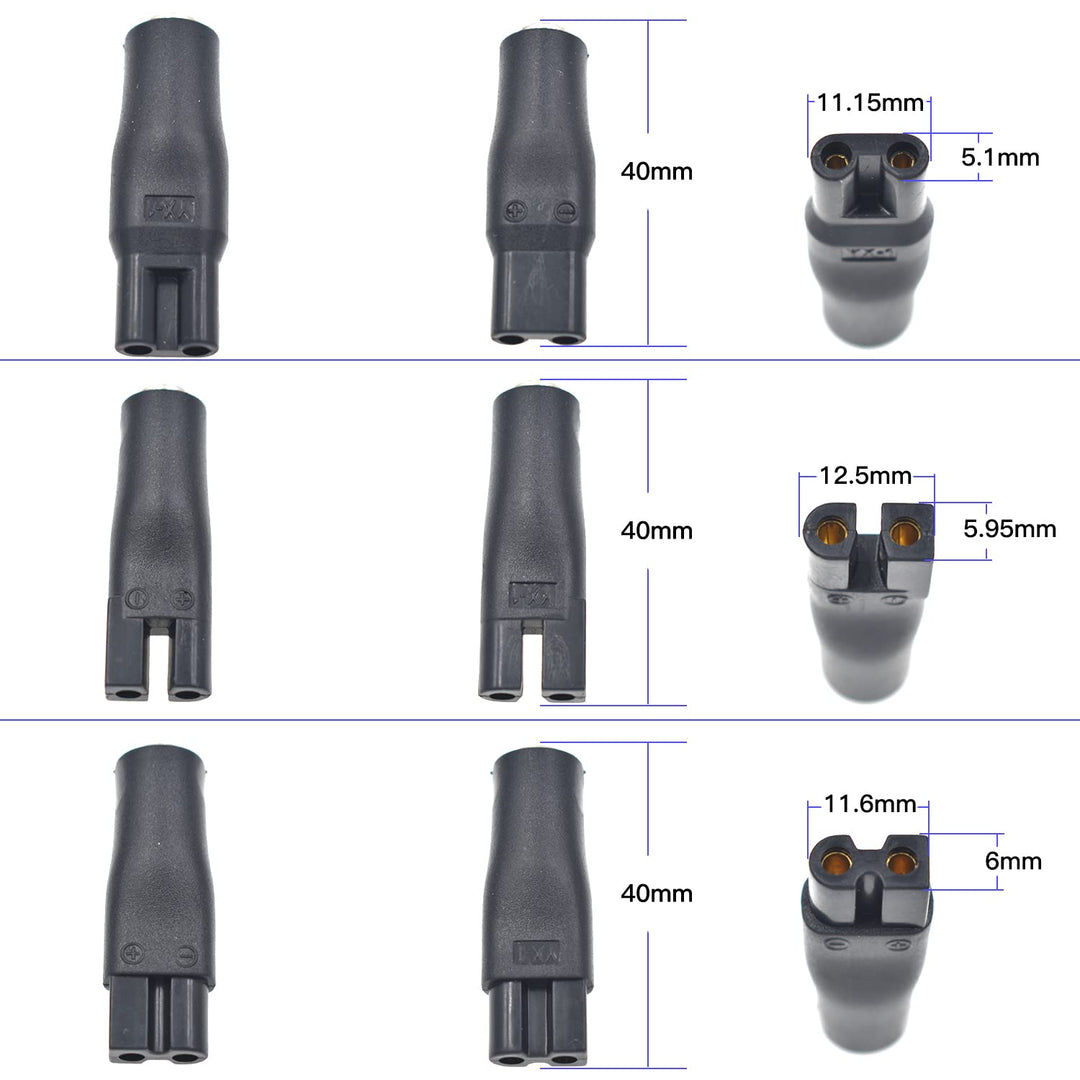 10 Stück 5V Rasierer Ladegerät USB Netzkabel Adapter Set für eine Vielzahl von elektrischen Haarschn