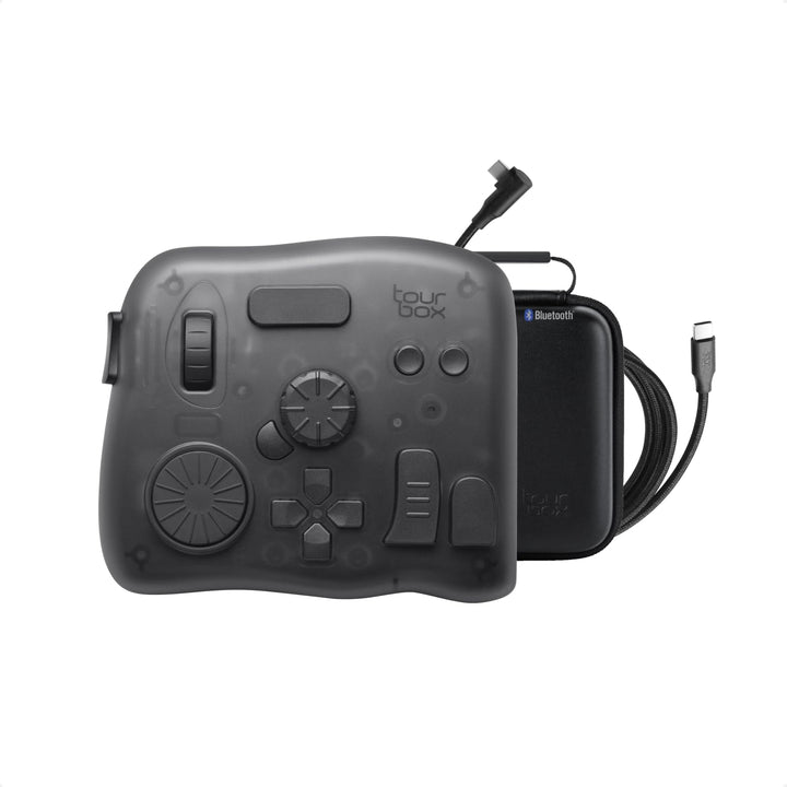 TourBox Elite, Bluetooth Editing Controller für Foto- & Videobearbeitung, Ilustration, Videoschnitt