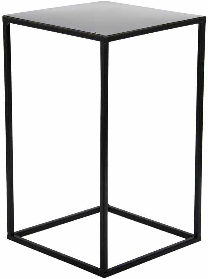 HowHomely Blumenständer Metall Schwarz 40 cm Hoch - Solider und Robuster Blumenhocker Metall - Pflan