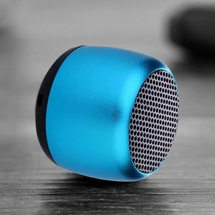 Eageroo Bluetooth Mini Lautsprecher tragbar Speaker,Stereo Klang mit tiefem Bass Technologie,Blau, B