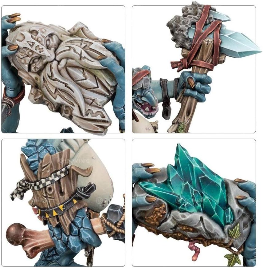 Games Workshop - Warhammer Age of Sigmar - Gloomspite Gitz: Rockgut Troggoths, Medium
