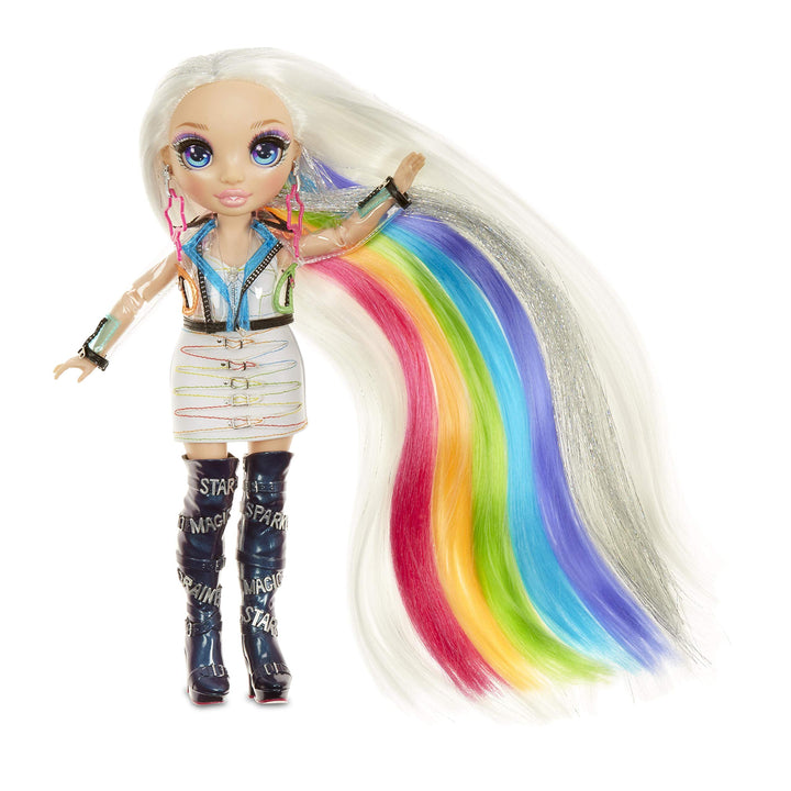 Rainbow High Haarstudio - Spielset mit exklusiver Amaya Raine Puppe mit langem Haar zum Stylen - ink