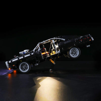 BRIKSMAX Led Beleuchtungsset für Dom's Dodge Charger,Kompatibel Mit Lego 42111 Bausteinen Modell -Oh