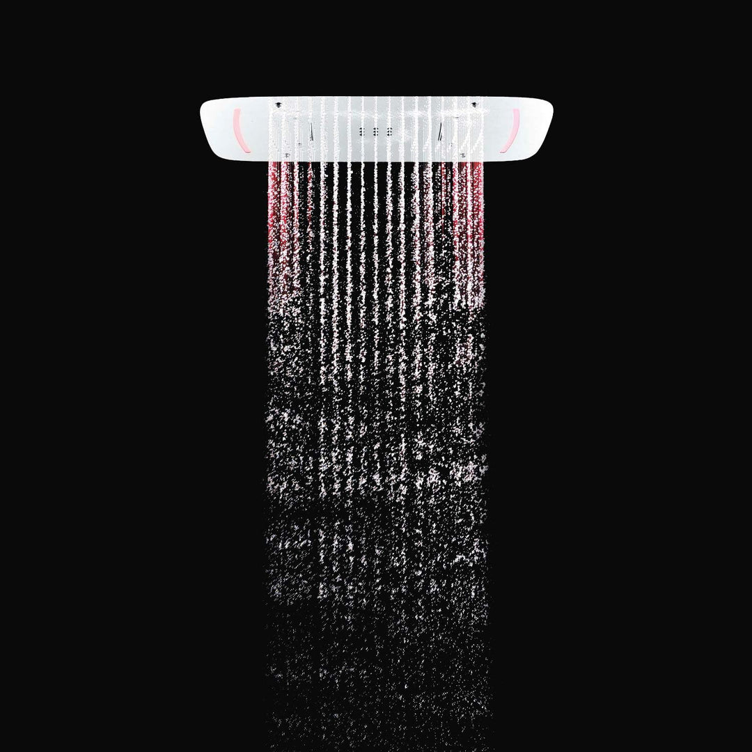 Design XL LED Regendusche 68 x 43 cm Soho 2.0 in Schwarz Matt