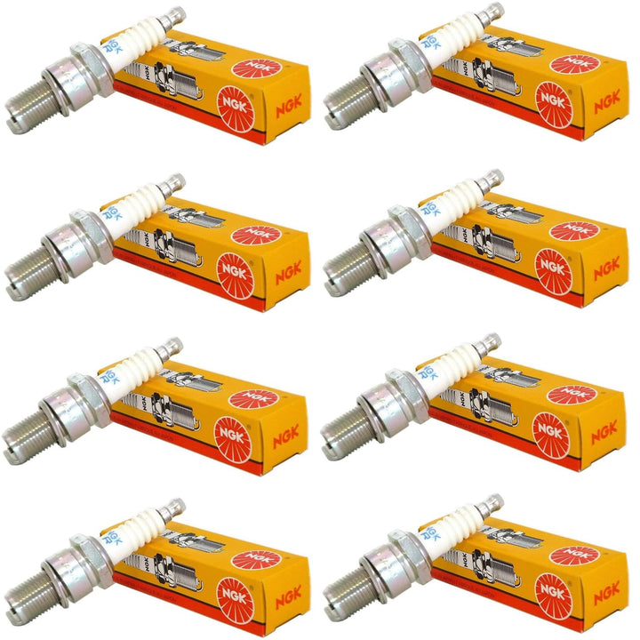 NGK V-Power Zündkerzen, 2771, Nickel-Spitze, Standard 0,040 Zoll, UR5, 8 Stück
