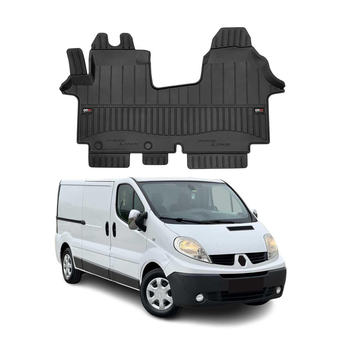 OMAC Gummi Fussmatten kompatibel mit Renault Trafic 2001-2014 Premium TPE Automatten 1tlg Fussmatten
