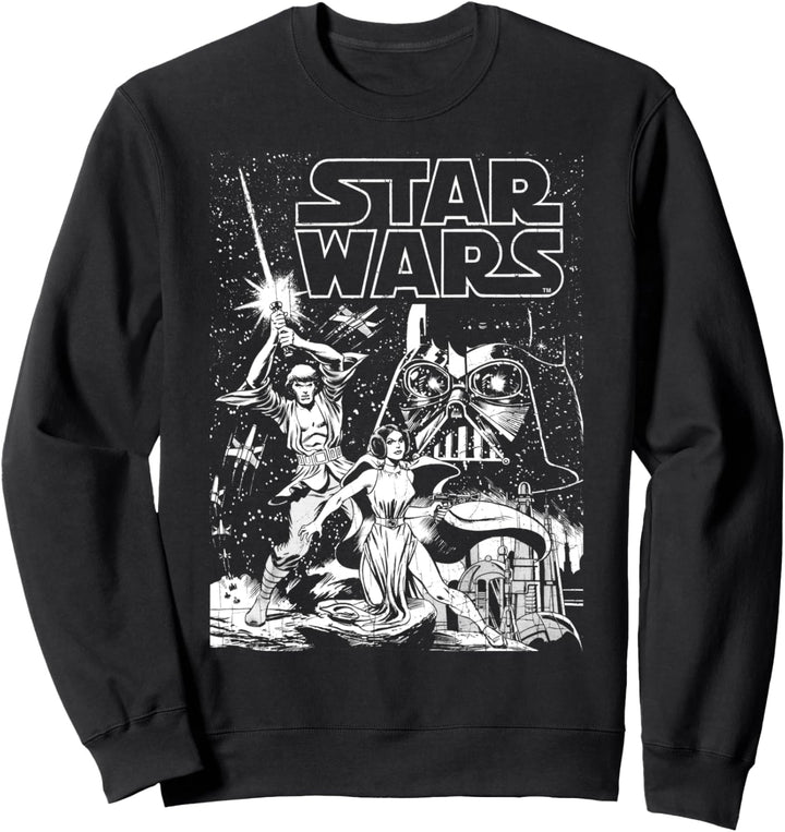 Star Wars Group Shot Flipped Classic Movie Poster Sweatshirt