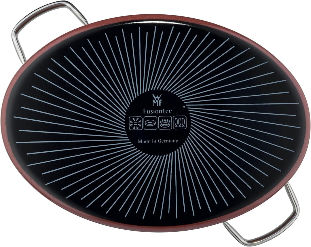 WMF Fusiontec Mineral Bräter 36 cm, ovale Form, Perfektes Braten, Homogene Kochergebnisse, Kratzfest