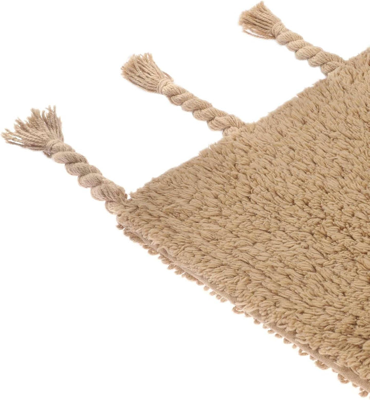 RugVista Badematte Zale, 90 x 60 cm, Rechteckig, Mittelflor, Drehbar, Moderner Badteppich, Maschinen