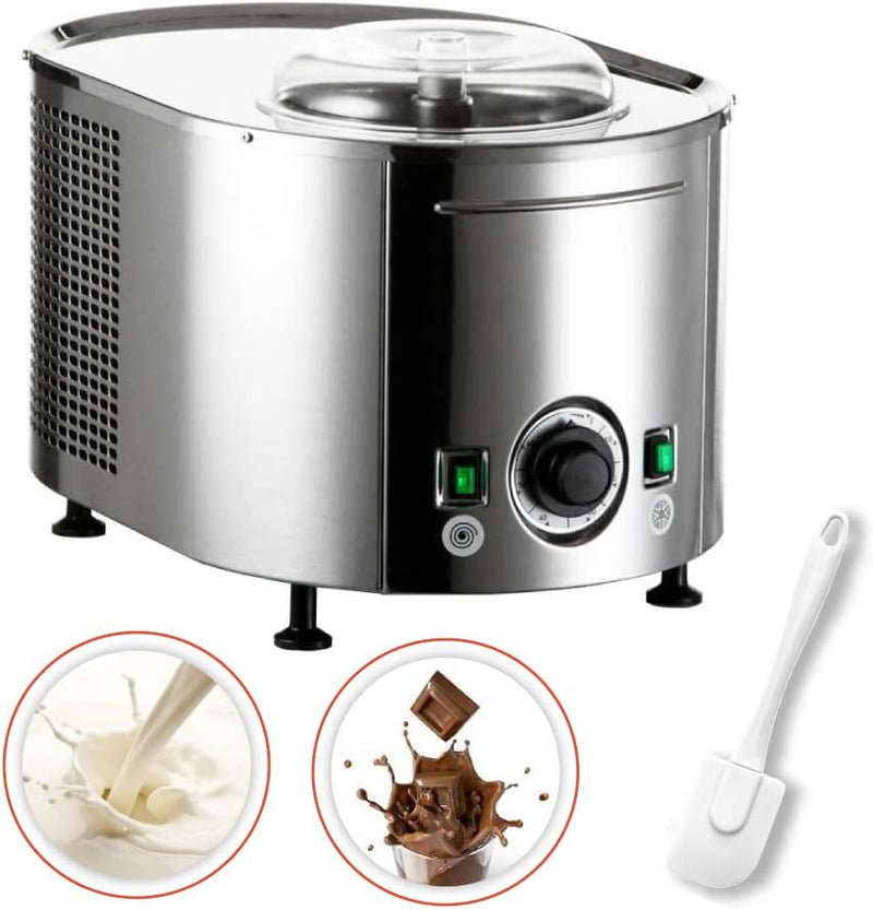 Musso Mini Lussino 4080 Gourmet Eiscreme-Maschine mit 2 Aromen und Silikonspatel | Italienische Eisc