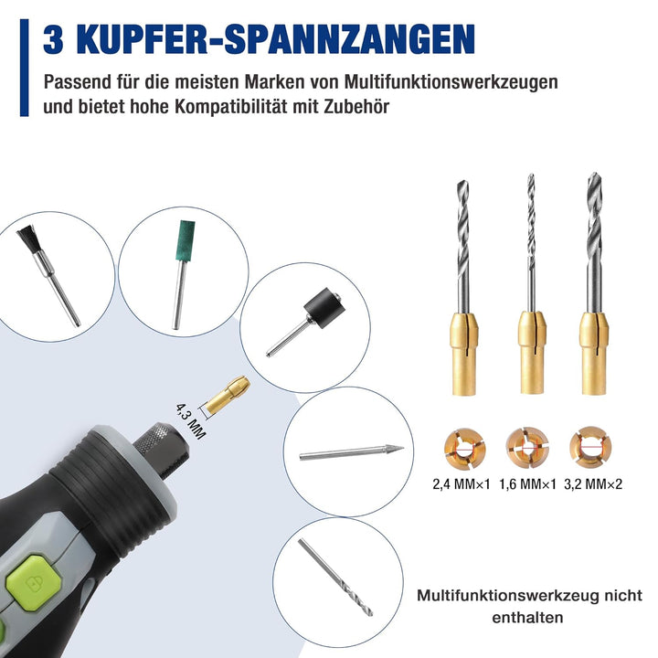 WORKPRO Multifunktionswerkzeug Zubehör Set 476 tlg. Drehwerkzeug Mehrzweck Zubehörset Zubehörsatz fü