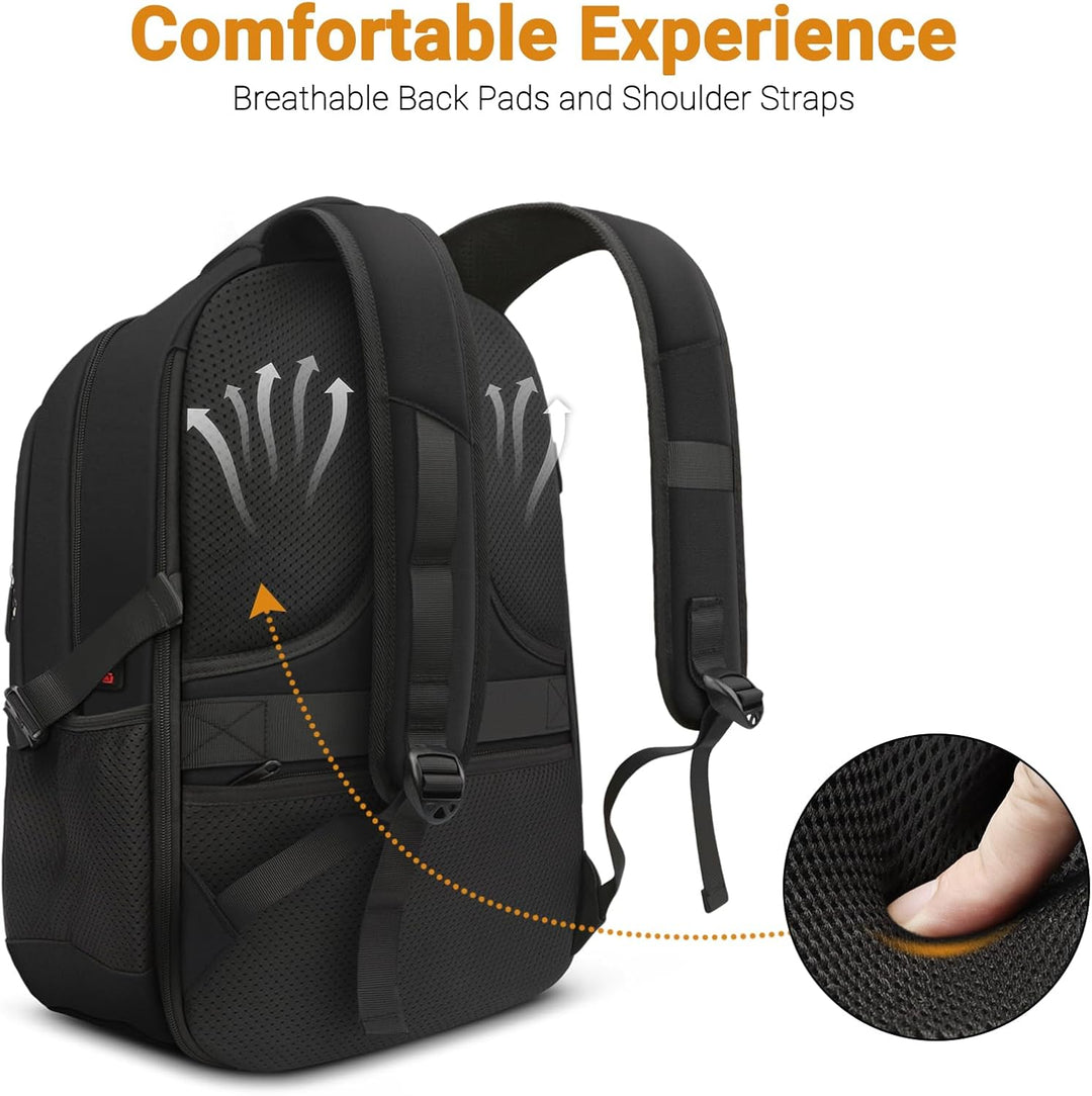 ZYB Laptop Rucksack 17,3 Zoll, Gross Laptop Backpack 17 Zoll Rucksack Herren Damen Wasserdicht Erwei