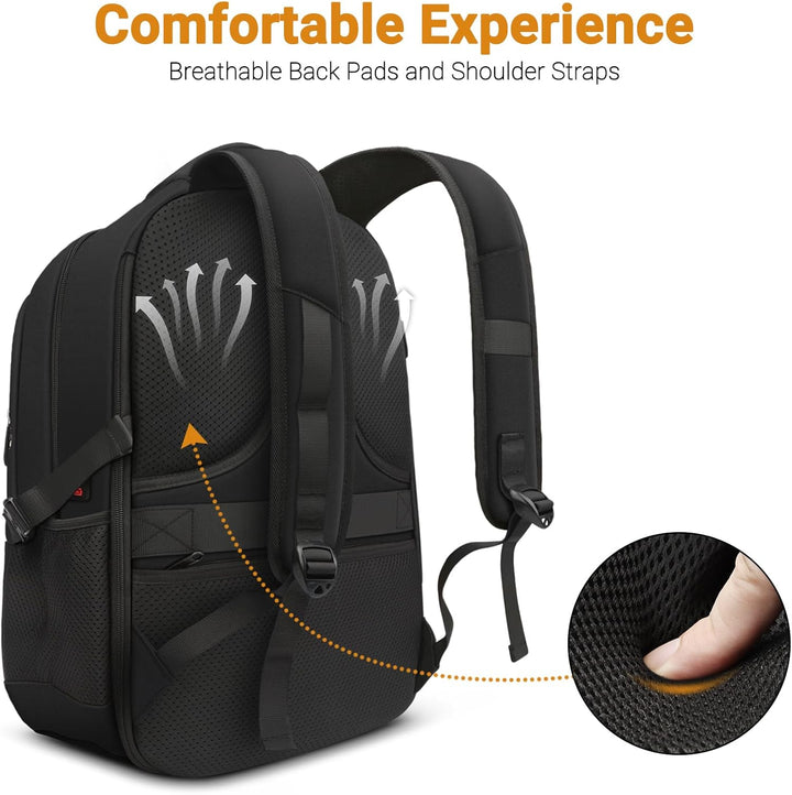 ZYB Laptop Rucksack 17,3 Zoll, Gross Laptop Backpack 17 Zoll Rucksack Herren Damen Wasserdicht Erwei
