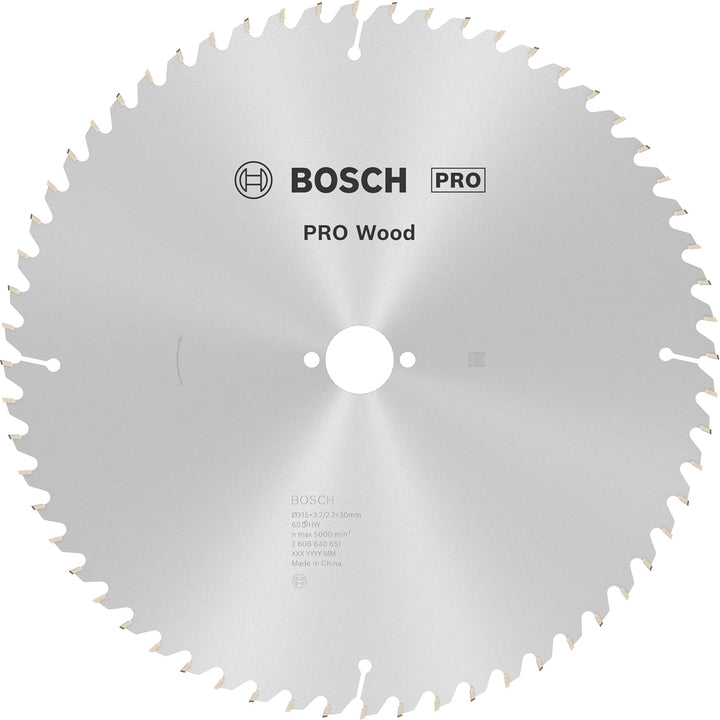 Bosch Accessories Bosch Professional 1x Kreissägeblatt Optiline Wood (Sägeblatt für Holz, Ø 315 x 30