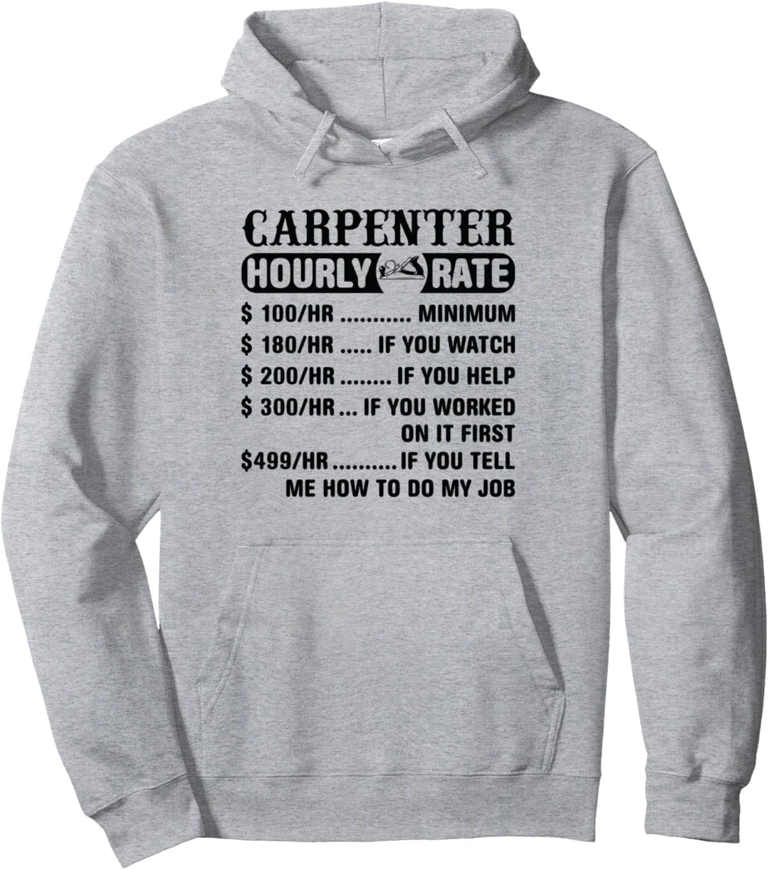 Tischler-Stundensrate – Tischlerei Pullover Hoodie
