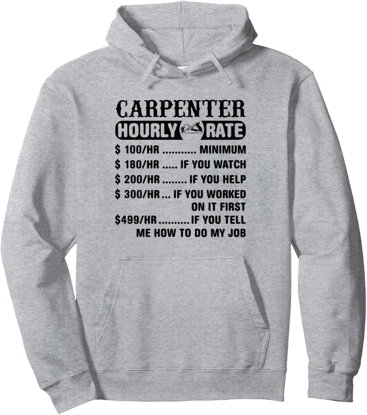 Tischler-Stundensrate – Tischlerei Pullover Hoodie
