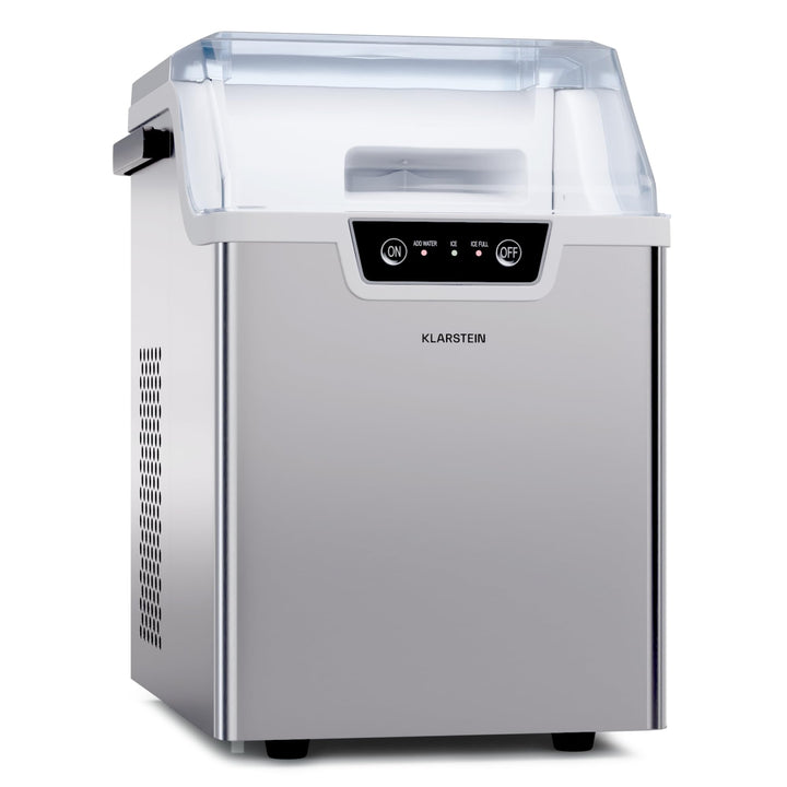 Klarstein Eiswürfelmaschine für Zuhause, Camping & Gastro, 200W Mini-Eiswürfelmaschine Klein, 4 Min