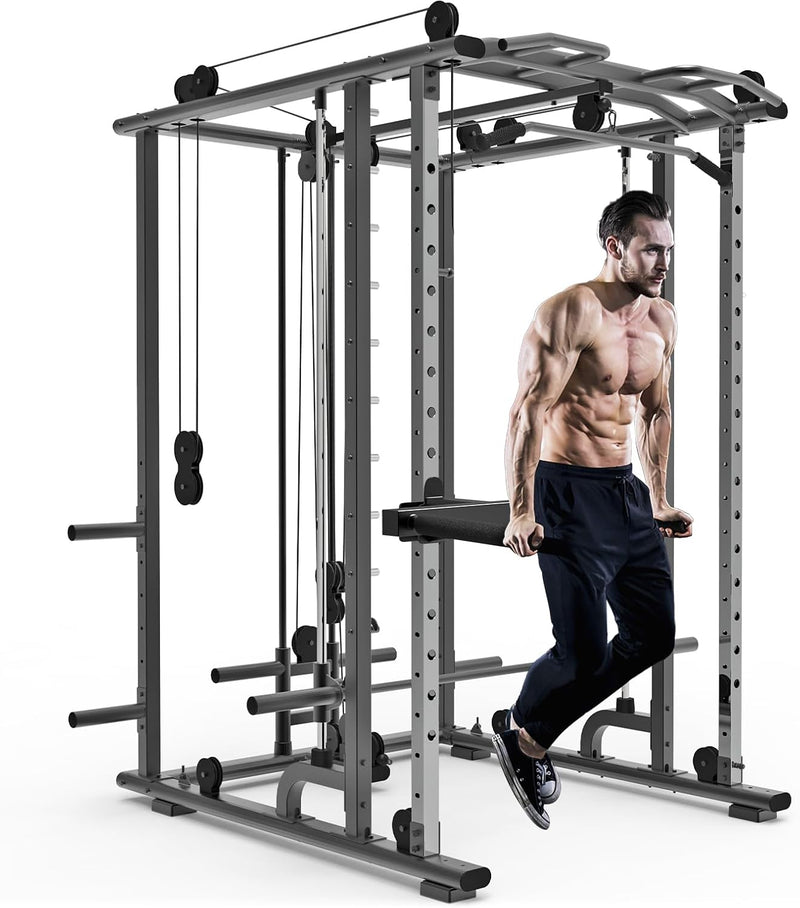 Kipika Y-förmige Dip-Stange für Verschiedene Power Cage-Grössen mit 2,5 cm Loch – Dip Bar Aufsätze f