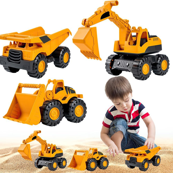Lotvic Bagger Spielzeug, 3 Pcs Sandspielzeug Bagger Sandkasten, Sandkasten Spielzeug, Mini Traktor B