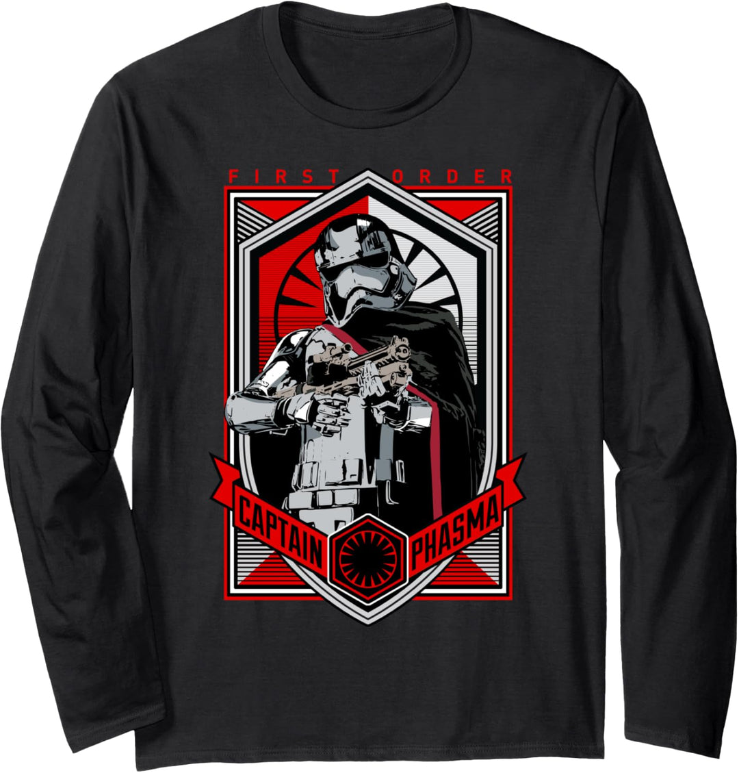 Star Wars The Force Awakens Captain Phasma First Order Langarmshirt