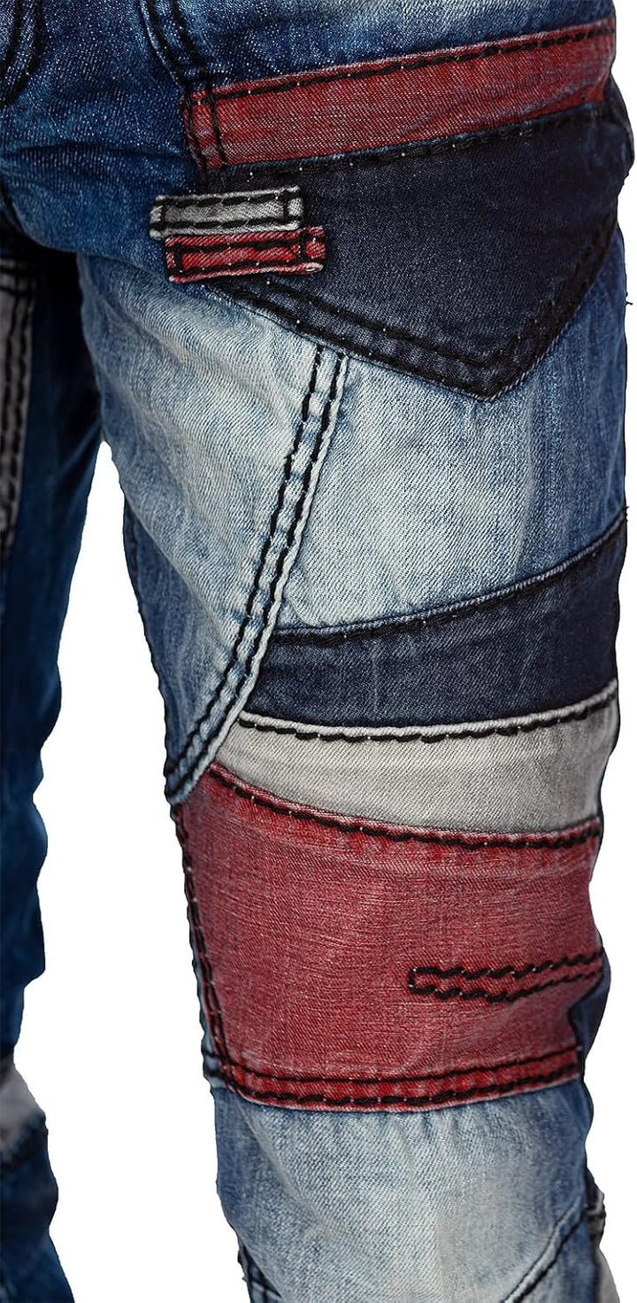 Cipo & Baxx Herren Jeans – Stylische Denim-Mode mit einzigartigem Design | hohem markanten Details |