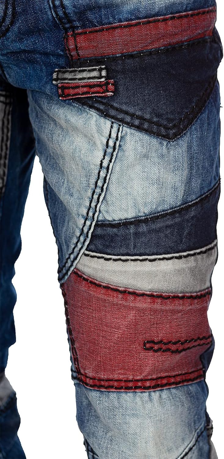 Cipo & Baxx Herren Jeans Hosen Besondere Designs Extravagant 40W / 32L