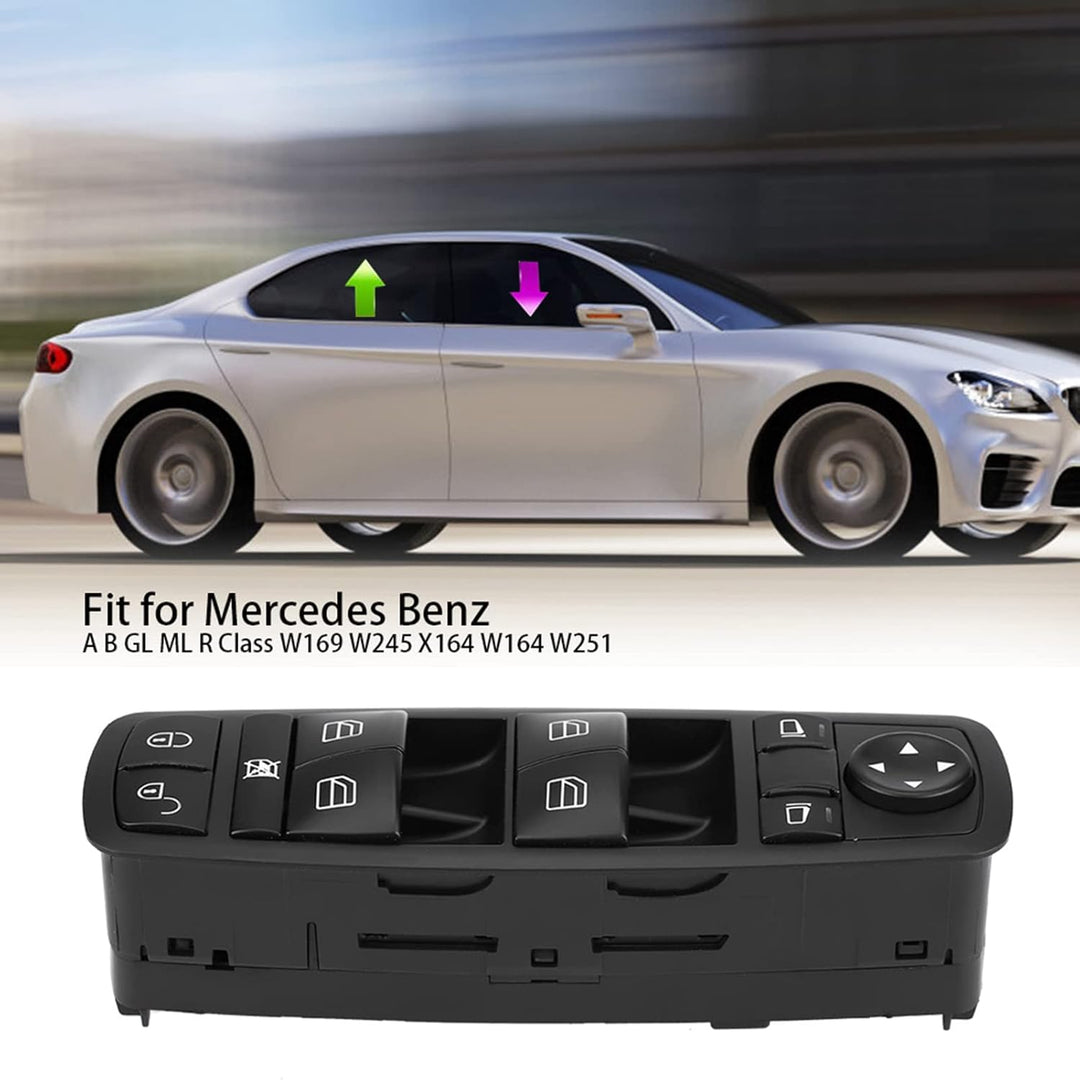 Hauptfensterheberschalter Vorne Links Fahrerseite Ersatz für Mercedes Benz A B GL ML R Klasse W169 W