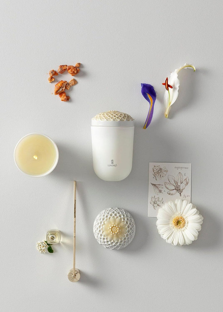 LLADRÓ Echoes Of Nature Candle. Tropical Blossoms Scent. Kerze. Porzellan.