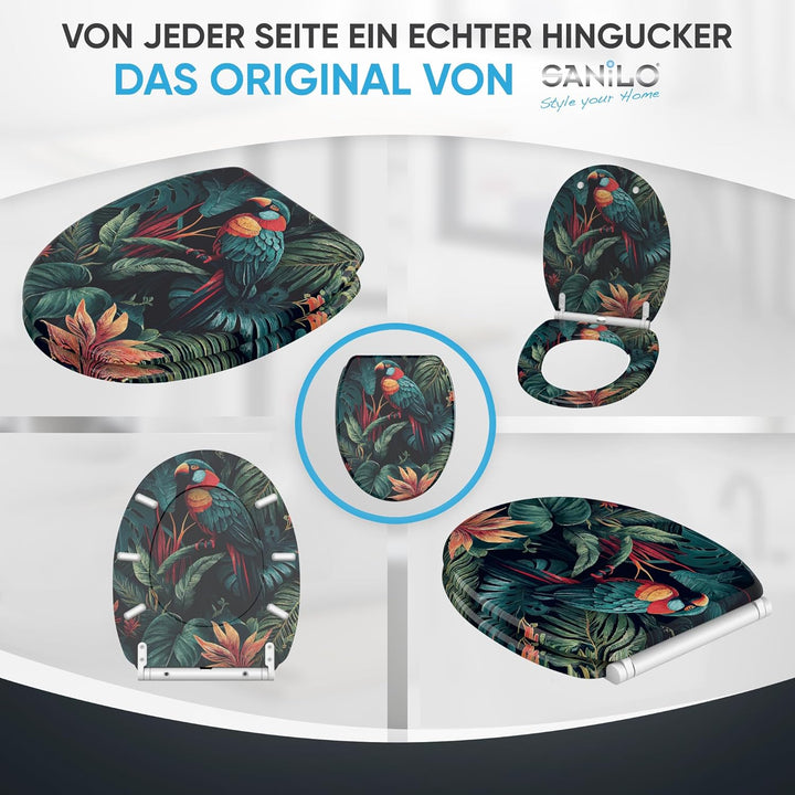 Sanilo WC Sitz mit Absenkautomatik, viele neue Toilettendeckel zur Auswahl, hochwertige Oberfläche,