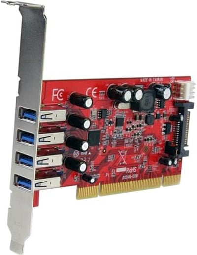 StarTech.com 4 Port USB 3.0 PCI Schnittstellenkarte - PCI SuperSpeed USB 3.0 Controller Karte - 2 x