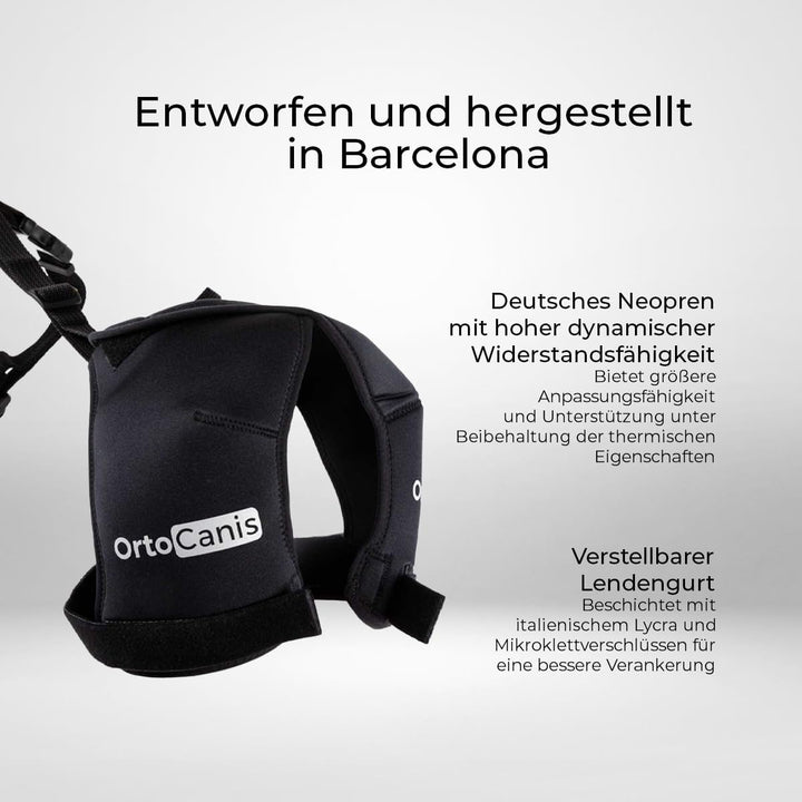 Ortocanis - Hüftorthese für Hunde - Hüftdysplasie, Hüftschmerzen oder Lokalisierten Arthrose - Stabi