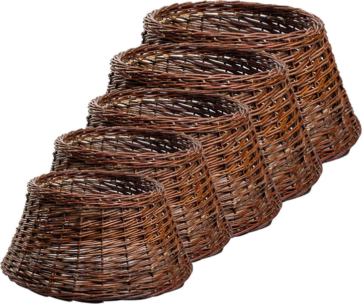BOGATECO Weidenkorb für den Weihnachtsbaum 60cm Durchmesser | Weihnachtsbaum Rock aus Weide | Weihna