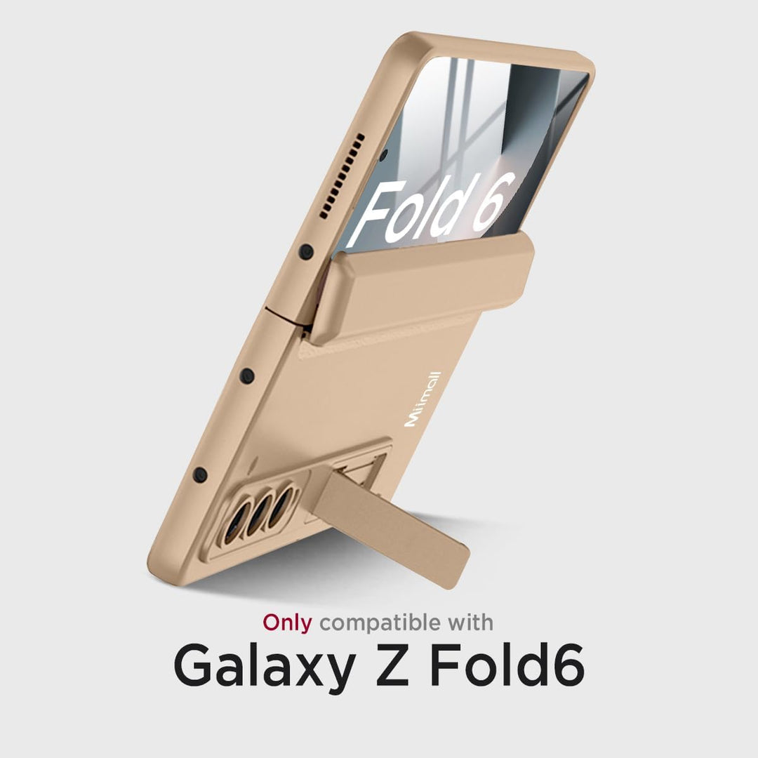 Miimall Kompatibel mit Samsung Galaxy Z Fold 6 Hülle mit Displayschutz+Magnetischer Scharnierschutz,