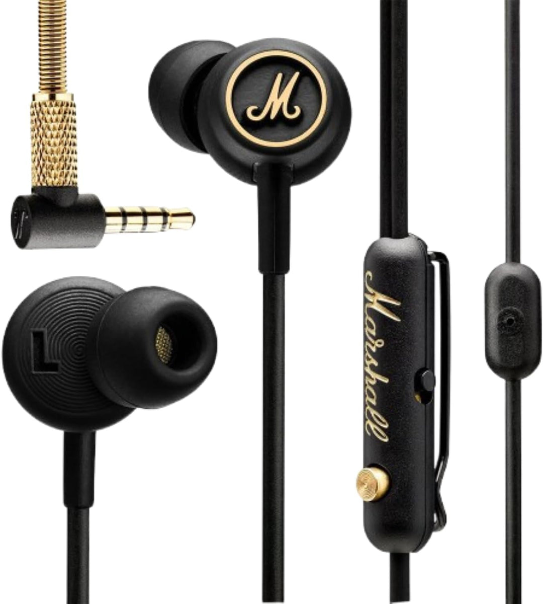 Marshall Mode EQ Headphones - Black & Brass Schwarz und Messing Mode Single, Schwarz und Messing Mod