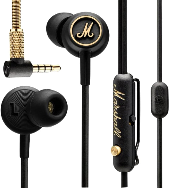 Marshall Mode EQ Headphones - Black & Brass Schwarz und Messing Mode Single, Schwarz und Messing Mod