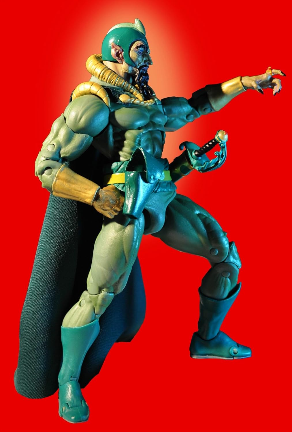 NECA King Features 17,8 cm grosse Actionfigur - Original Superhelden Flash Gordon Serie Ming The Mer