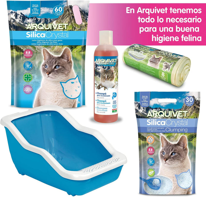Arquivet Silikon-Kristall-Bindemittel für Kätzchen, 3,8 l, hygienisch, für Kätzchen, Katzen, Welpen,