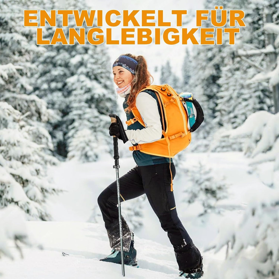 COVACURE Wanderstöcke Walking Stöcke Nordic Walking Stöcke - 110-130 cm Faltbar, Verstellbar, Telesk