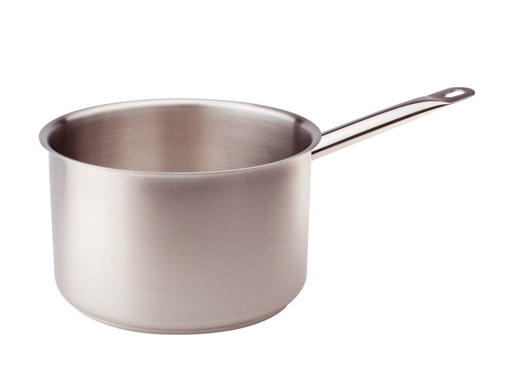 Pentole Agnelli Edelstahl 18/10 Kasserolle Hohe mit Griff 20 cm stahl, 20 cm