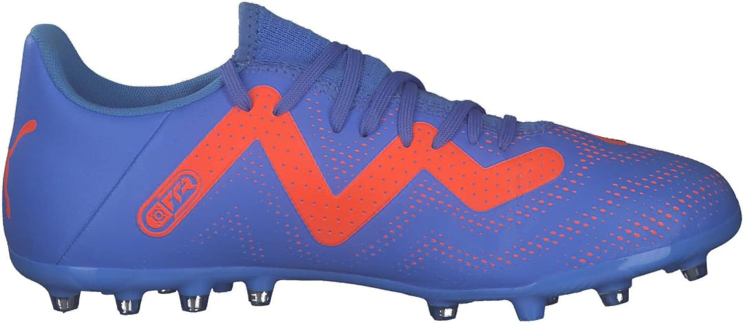 PUMA Herren Future Play Mg Fussballschuh, 42 EU Blue Glimmer Puma White Ultra Orange