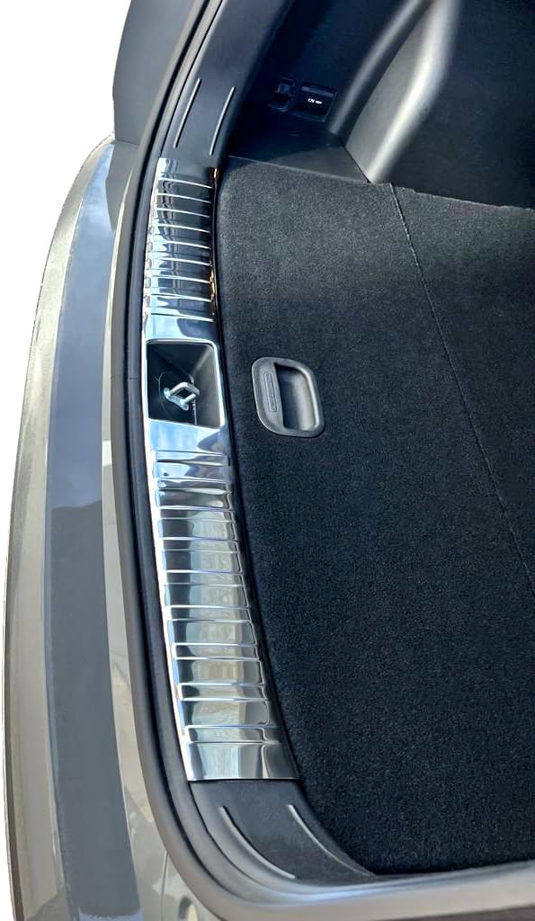 RECAMBO Ladekantenschutz Edelstahl Chrom Look - kompatibel für Hyundai Tucson | Typ NX4 | BJ ab 2020