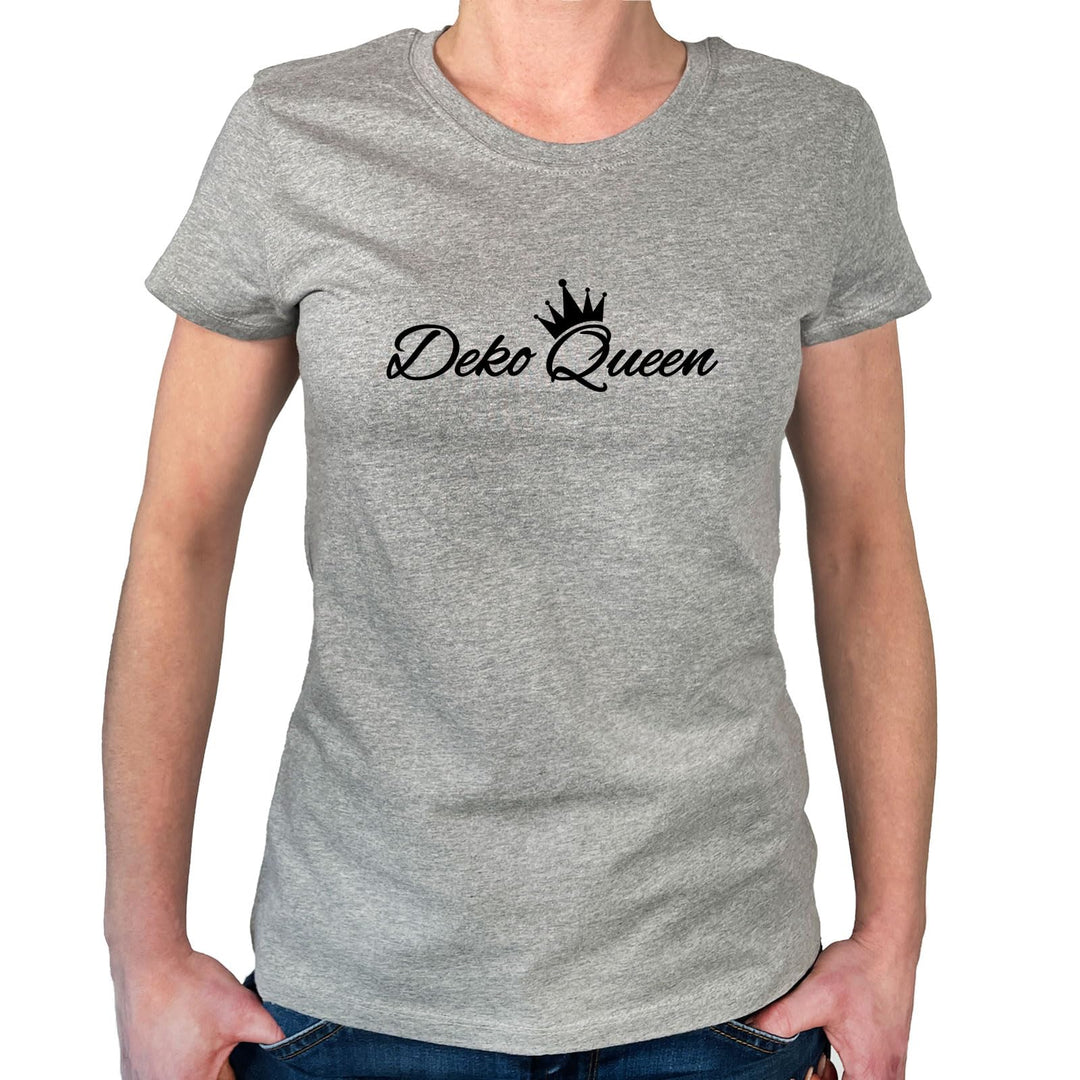 Huuraa Damen T-Shirt Deko Queen Krone Geschenk Grösse XS-XXL Bio Baumwolle Fairtrade Deko Queen Gesc