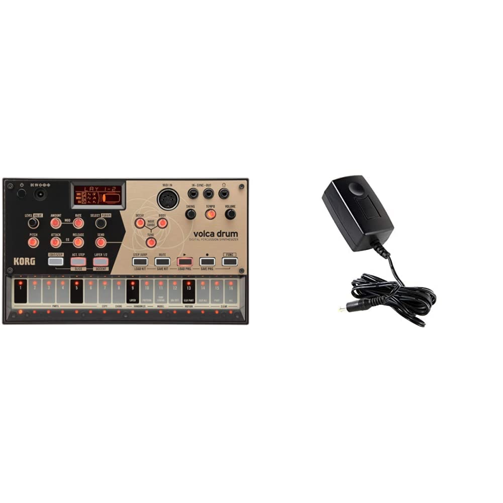 KORG volca drum Synthesizer, Digital Percussion Synth, Rhythm Machine, Analog Modeling, zum Erzeugen