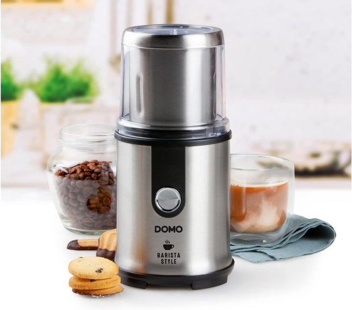 Domo DO723K Kaffeemühle, Edelstahl, 300 W, Silber