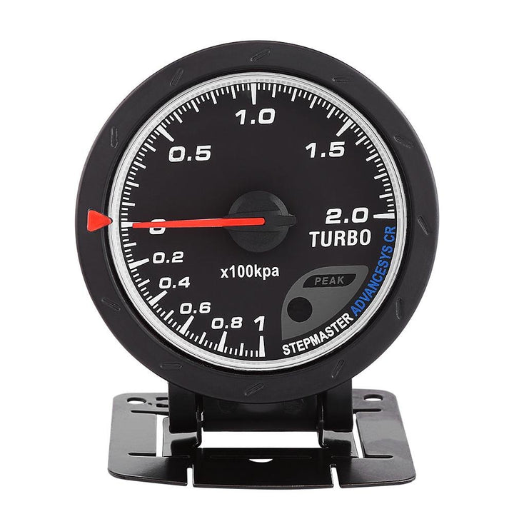 Ladedruck Anzeige, Fydun Ladedruckanzeige Universal 60mm LED Turbo Ladedruckanzeige Schwarz Shell fü